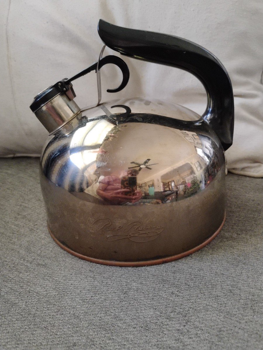 Revere Ware whistling tea kettle